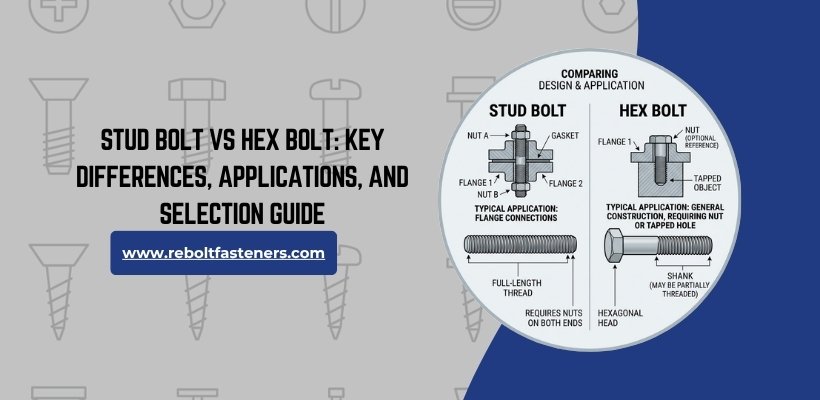 Stud Bolt vs Hex Bolt: Key Differences, Applications, and Selection Guide